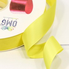 Лента Репсовая 2,5см*100ярд Жёлтый 1/13 1/52 Арт: 563-25/15