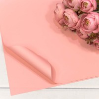 Плёнка в листах 60*60 (20 шт.) матовая "Корейская" 55мкм Розовый-30 1/60 Арт: 001398/30
