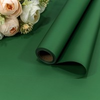 Плёнка 0,58*10м матовая "Корейская" 65мкм Зелёный 1/30 Арт: 1638/2259