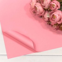 Плёнка в листах 60*60 (20 шт.) матовая "Корейская" 55мкм Розовый-31 1/60 Арт: 001398/31