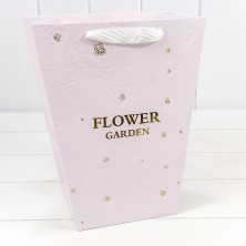 Пакет подарочный "Ваза для цветов" 25*30*16 260г "Flower Garden" Сиреневый 1/10 1/200 Арт: 000233K/2