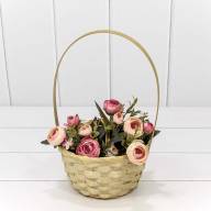 Корзина плетёная Круглая 16*10/30 с ручкой "Береста" (ассортимент) 1/240 Арт: 420-200 - Корзина плетёная Круглая 16*10/30 с ручкой "Береста" (ассортимент) 1/240 Арт: 420-200