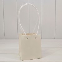 Пакет подарочный "Ваза для цветов" 13*13*15 Белый 1/10 1/250 Арт: 000586G/1