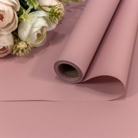 Плёнка 0,58*10м матовая "Корейская" 65мкм Бледный пурпурно-розовый 1/30 Арт: 1638/3519