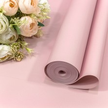 Плёнка 0,59*34м 900г "Корейская" 65мкм Пыльно-розовый 1/6 1/12 Арт: 90038/2043