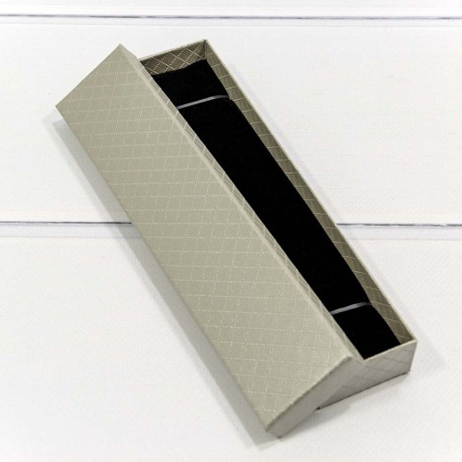 Коробка Прямоугольная 20*4,5*2,7 "Ромбики" Серый 1/12 1/240 Арт: 612204/6