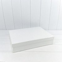 Коробки Прямоугольные Набор 1/10 46*36,5*10 "Кожа крокодила" матовый Белый 1/2 Арт: 721607/0090