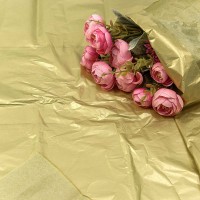 Бумага в листах "Тишью" 50*66 (10 шт.) Золотой 1/250 Арт: 000100/61