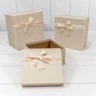 Коробки Квадратные Набор 1/3 21*21*12,3 с бантом (ассортимент 2) 1/24 Арт: 720633/2 - Коробки Квадратные Набор 1/3 21*21*12,3 с бантом (ассортимент 2) 1/24 Арт: 720633/2