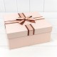 Коробки Квадратные Набор 1/3 27*27*11,5 с двойным бантом Розовый 1/8 Арт: 721817/2