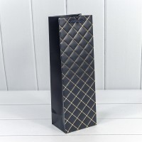 Пакет подарочный "Ромб" Синий 12*36*9 210г 1/20 1/240 Арт: 000391M/8