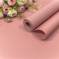 Плёнка 58см 800г матовая "Корейская" 65мкм Бледный пурпурно-розовый 1/12 Арт: 1838/3519
