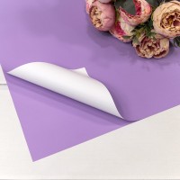 Плёнка в листах 55*55 (20 шт.) матовая двухсторонняя 65мкм Сиреневый/Белый 1/60 Арт: 1631/0631