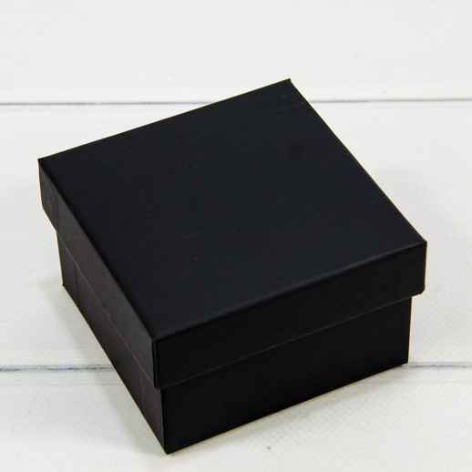 Коробка Квадратная 9*9*5,5 Чёрный 1/6 1/120 Арт: 62298/3