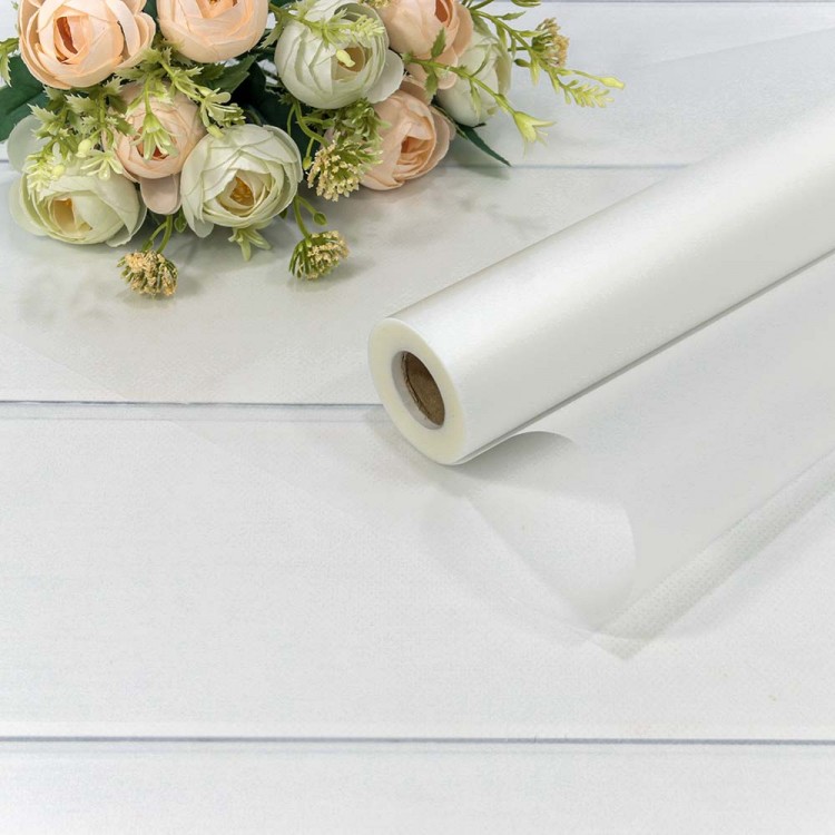 Плёнка 0,58*32м матовая однотонная 50мкм Белый 1/12 Арт: 001820/1