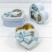 Коробки "Сердце" Набор 1/3 22,2*19,5*9 с окошком и бантом Голубой 1/18 Арт: 721610/2