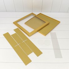 Коробка Квадратная 35*35*7 сборная Золотой 1/14 Арт: 720908/1
