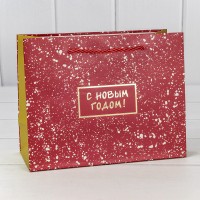 Пакет подарочный "Новый год" (406) 23*18*10 210г 1/20 1/160 Арт: 300406EA