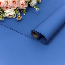 Плёнка 0,58*10м 255г матовая "Корейская" 55мкм Синий 1/30 Арт: 1638/285