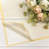 Плёнка в листах 58*58 (20 шт.) матовая с рамкой 50мкм Песочный 1/60 Арт: 1692/4545