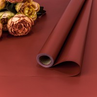 Плёнка для упаковки 0,7*10м 65мкм Бордовый 1/30 Арт: 1738/704