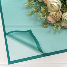 Плёнка в листах 55*55 (20 шт.) матовая с рамкой 55мкм Синевато-зелёный 1/60 Арт: 1692/6140