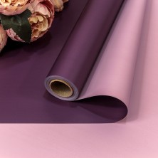 Плёнка 0,58*10м 275г матовая двухсторонняя 65мкм Фиолетовый/Розовый 1/30 Арт: 1604/7658