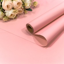 Плёнка 0,58*10м 255г матовая "Корейская" 65мкм Розовый-1767 1/30 Арт: 1638/1767