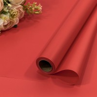 Плёнка 0,58*10м матовая "Корейская" 65мкм Красный-3546 1/30 Арт: 1638/3546