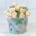 Коробка "Ваза для цветов" 15*13 с ручкой "Бабочки" 1/10 1/120 Арт: 720745/12