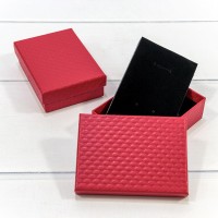 Коробка Прямоугольная 11*8*3,4 "Ромбики-2" Красный 1/12 1/240 Арт: 627118/1