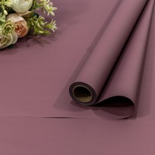Плёнка 0,58*10м 255г матовая "Корейская" 65мкм Серо-пурпурный 1/30 Арт: 1638/7639