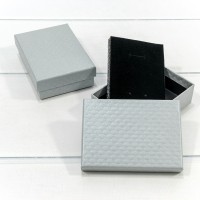Коробка Прямоугольная 11*8*3,4 "Ромбики-2" Серый 1/12 1/240 Арт: 627118/6