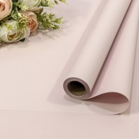 Плёнка 0,58*10м матовая "Корейская" 65мкм Бледно-персиковый 1/30 Арт: 1638/7632