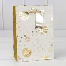 Пакет подарочный "Новый год" (микс 401) 14*20*8 210г 1/20 1/480 Арт: 300401G