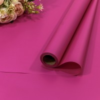 Плёнка 0,58*10м матовая "Корейская" 65мкм Глубокий розовый 1/30 Арт: 1638/C