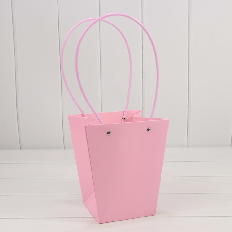 Пакет подарочный "Ваза для цветов" 20*17*12 Сиреневый 1/10 1/120 Арт: 000170E/250