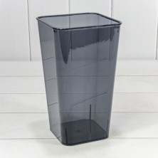 Ваза акриловая квадратная 14*14*24 280г Серо-синий 1/40 Арт: 824/1