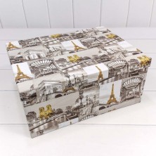 Коробки Прямоугольные Набор 1/10 34*26*15,3 "Виды Парижа" 1/6 Арт: 721604/553