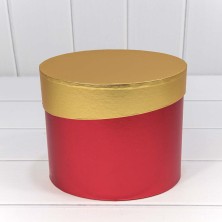 Коробки Овальные Набор 1/3 22*17*18,5 "Металл" Красный 1/24 Арт: 720279/2
