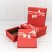 Коробки Квадратные Набор 1/3 19,5*19,5*9,5 с бантиком "Best wish for you" Красный 1/36 Арт: 720616/30