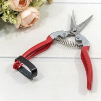 Ножницы садовые 18,5см загнутые Красный 1/12 1/120 Арт: 1050-3