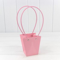 Пакет подарочный "Ваза для цветов" 12,5*12*8 Тёмно-розовый 1/10 1/200 Арт: 000170H/182