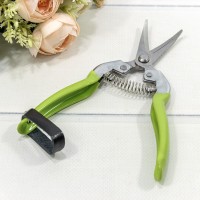 Ножницы садовые 18,5см загнутые Зелёный 1/12 1/120 Арт: 1050-4