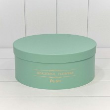 Коробки Круглые Набор 1/5 31*12,5 "Beautiful Flowers" Зеленовато-голубой 1/8 Арт: 720886/7