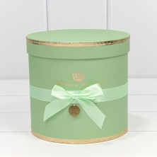 Коробки Цилиндр Набор 1/3 18*17 "Flowers for You" Салатовый 1/12 Арт: 720112/172