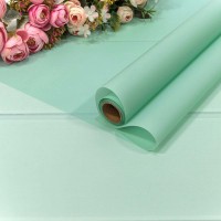 Плёнка 0,58*10м матовая однотонная 55мкм Магическая мята 1/30 Арт: 1657/0921