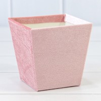 Коробка "Ваза для цветов" 11*11*8 "Бархат" Розовый 1/10 1/120 Арт: 720815/2