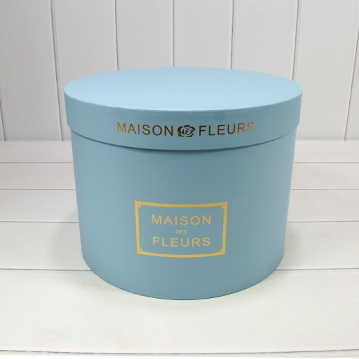 Коробки Круглые Набор 1/5 32*24,5 "Maison des Fleurs" Голубой 1/4 Арт: 7215006/1394