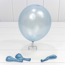 Шарики воздушные из латекса "Перламутр" 9"/23см (100 шт.) 1,8г Голубой 1/80 Арт: 13300/7